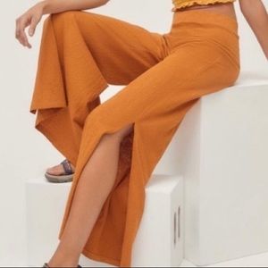 Urban Outfitters Jesse rust orange split culottes